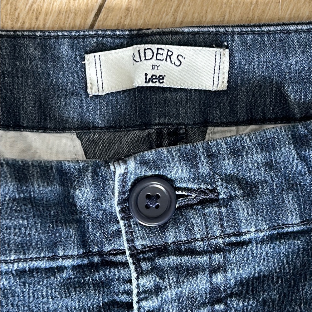 Riders by Lee Blue Capri Cropped Stretch Jeans Relaxed Fit - Picture 4 of 8